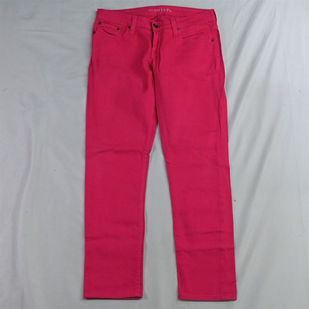 Big Star 27 Skinny Pink Stretch Denim Womens Jeans
